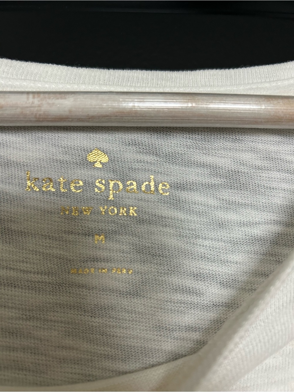 Kate Spade White Graphic Tee with Red 'SPEAK OF THE DEVIL' Text size medium - Picture 4 of 6
